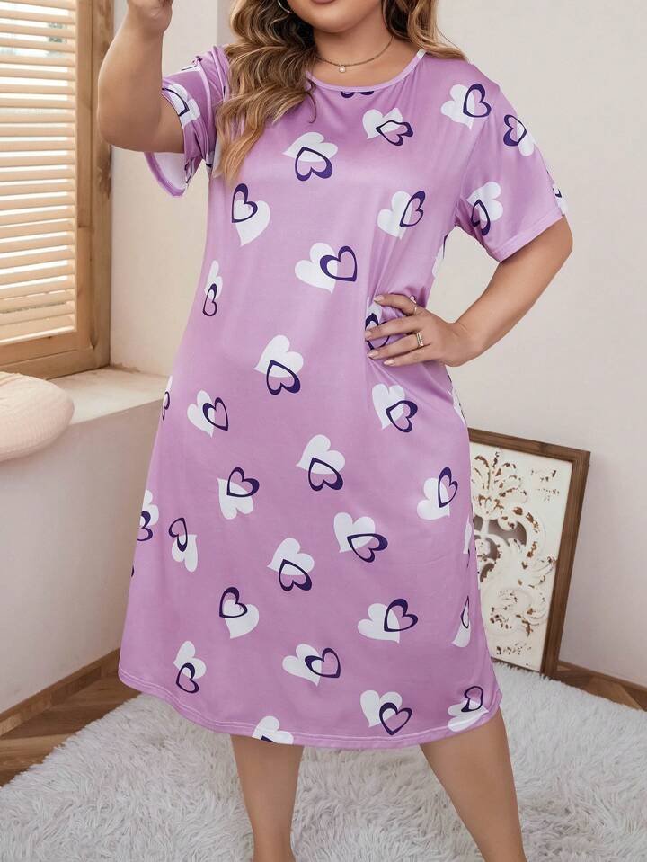 Transparent Heart Nighty for Women