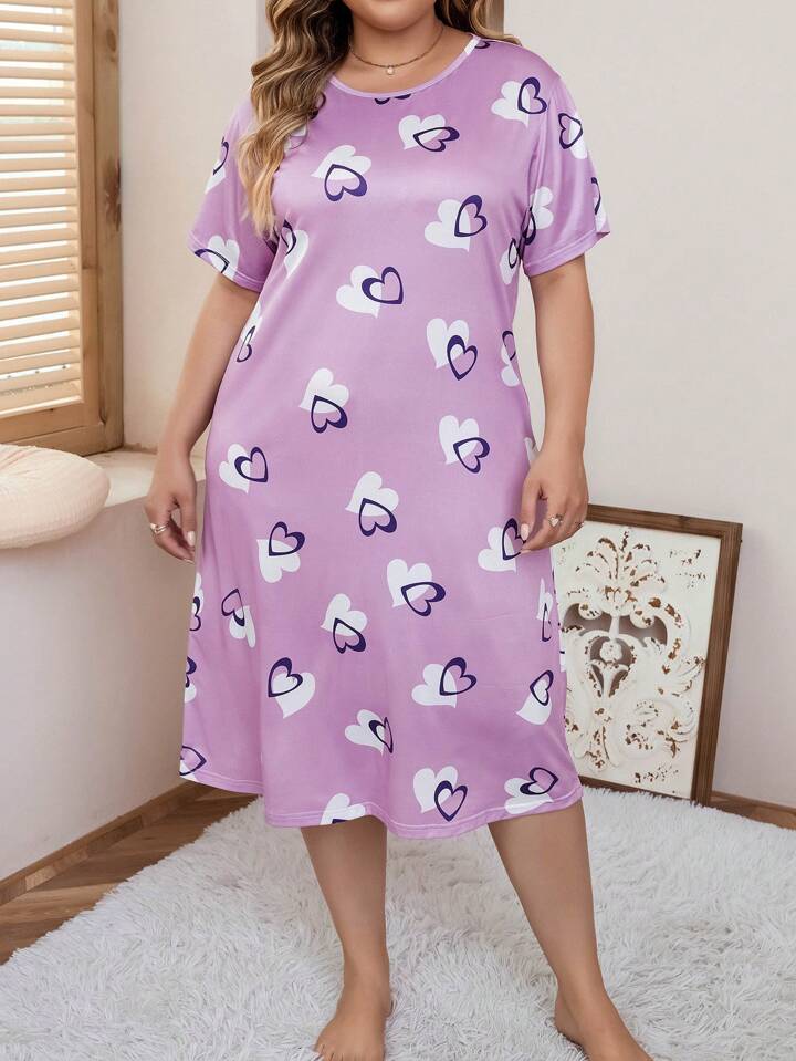 Transparent Heart Nighty for Women